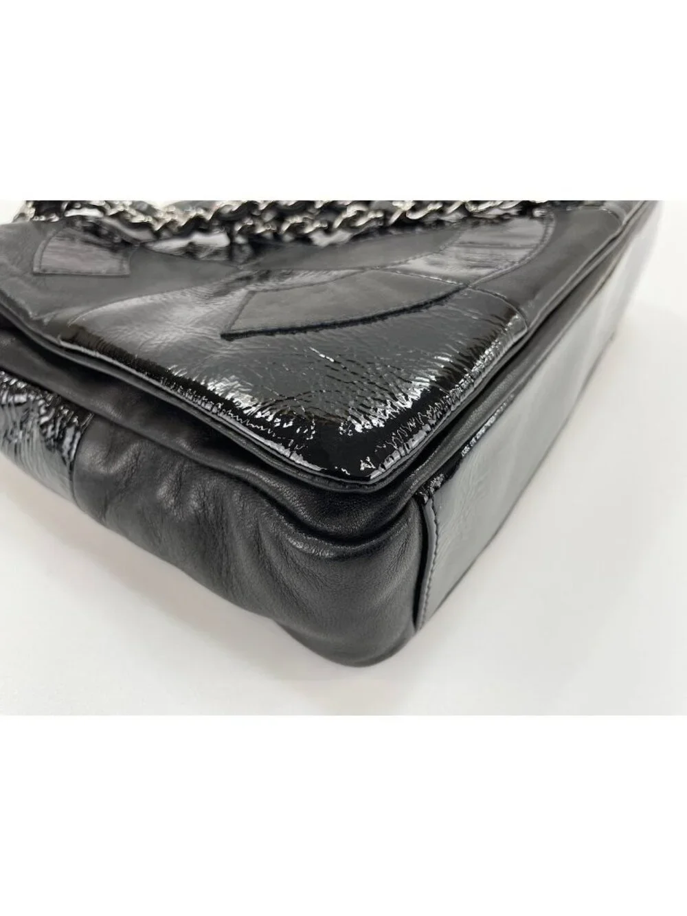 Chanel Shoulder Bag Lambskin Patchwork CC Logo